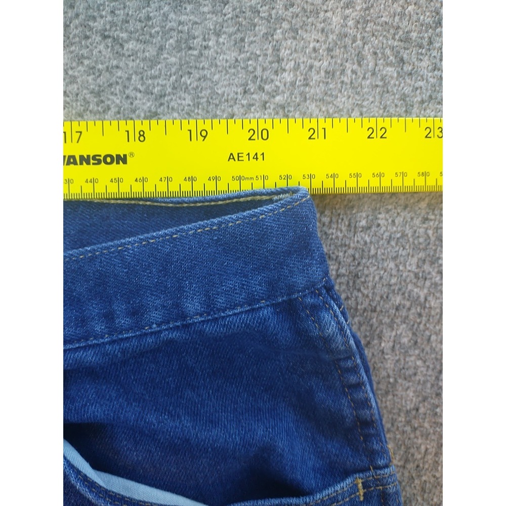 Wrangler Straight Leg Blue Jeans Size 42 x 28 85900DW Dark Wash Western Chore - Picture 14 of 16